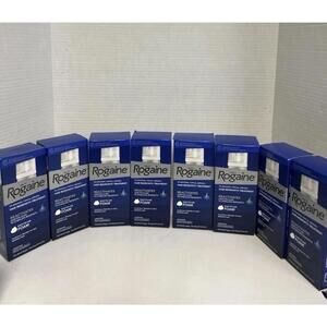 (8) ROGAINE 5% Minoxidil Topical Foam Sealed MENS 8 Month Supply